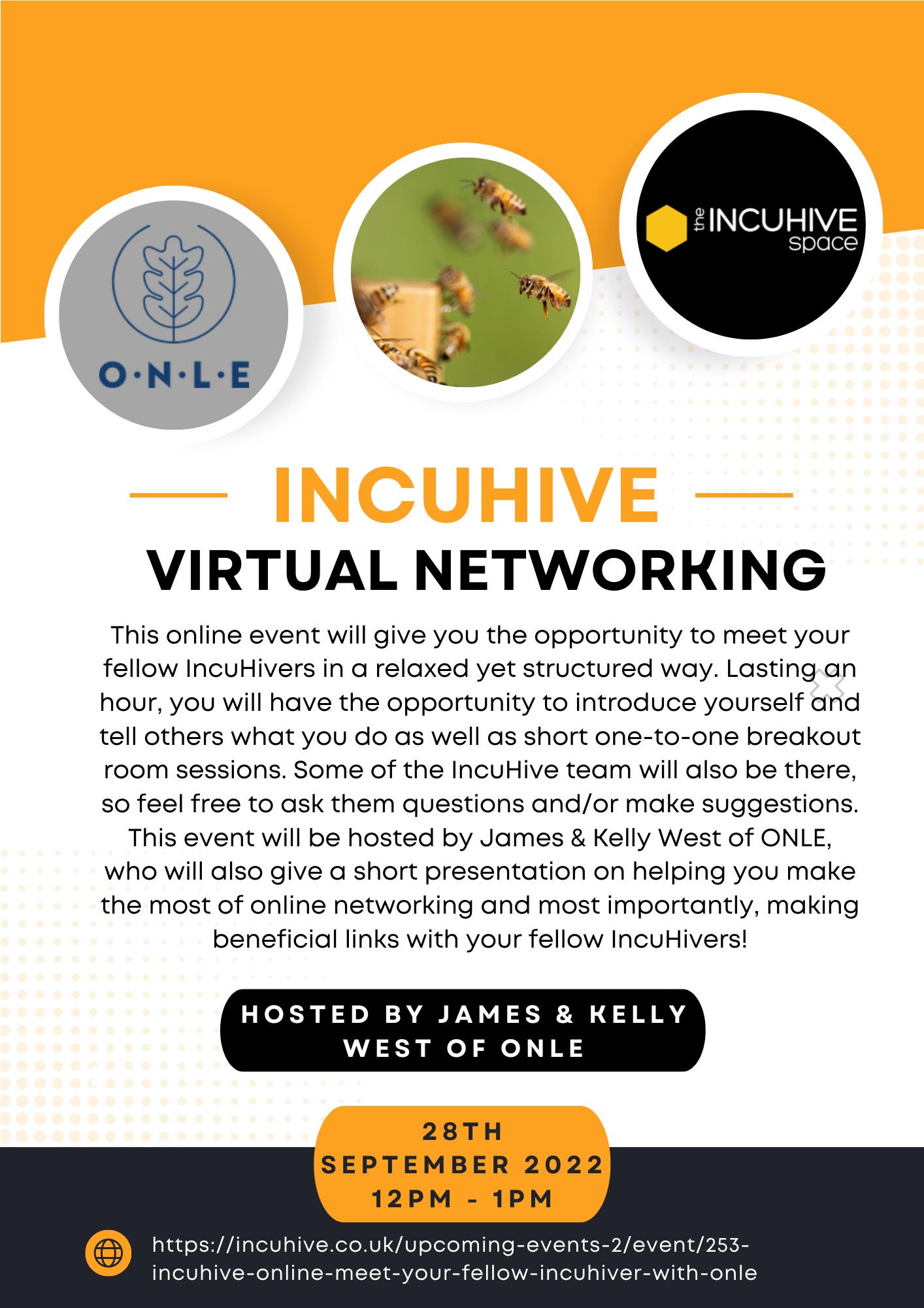 Virtual_networking IncuHive Online ‘Meet your fellow IncuHiver’ with ONLE